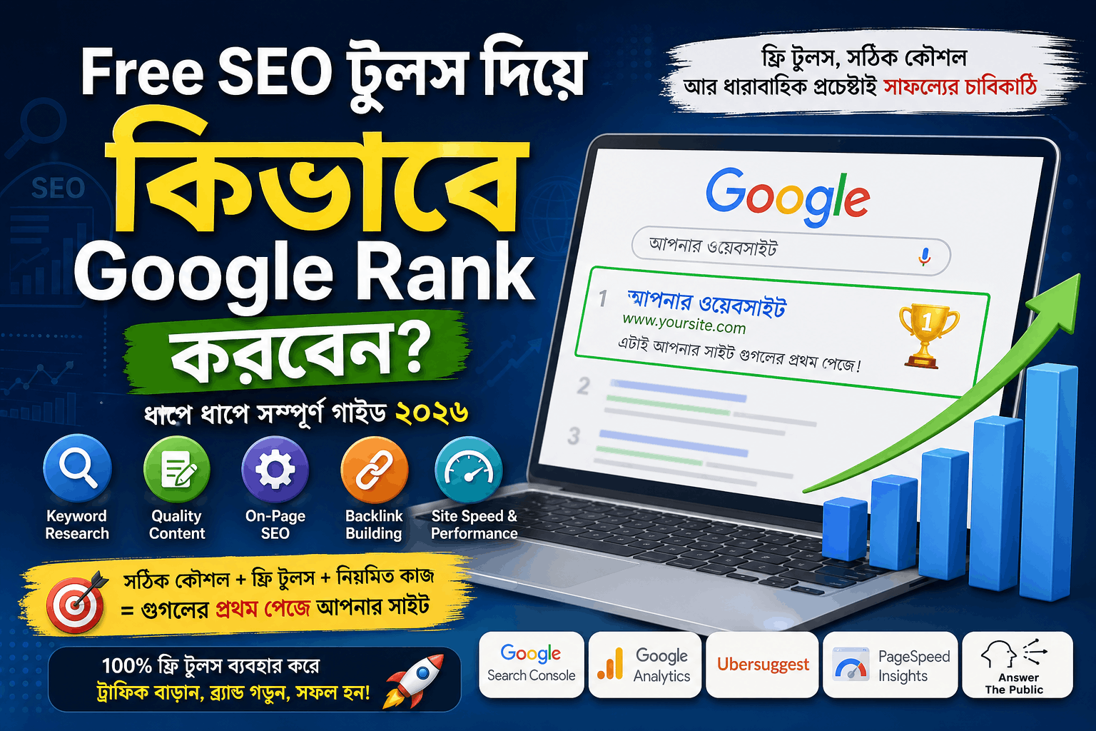 Free SEO টুলস দিয়ে কিভাবে Google Rank করবেন 