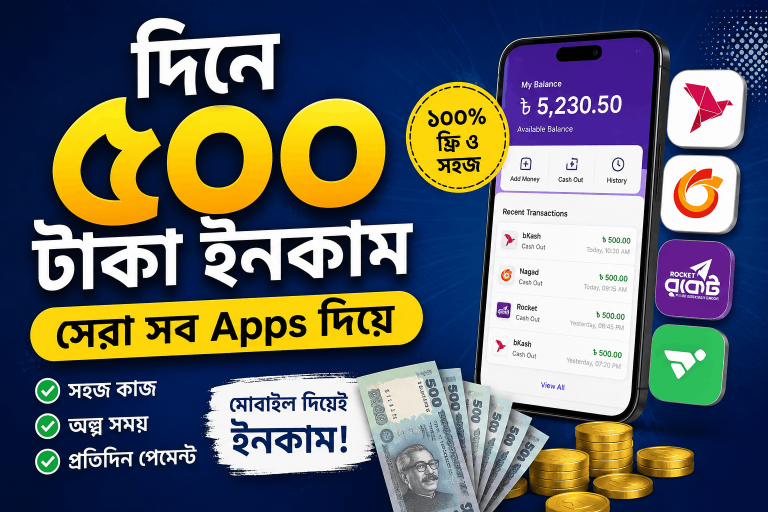 মোবাইল ব্যবহার করে ছোট কাজের মাধ্যমে আয়