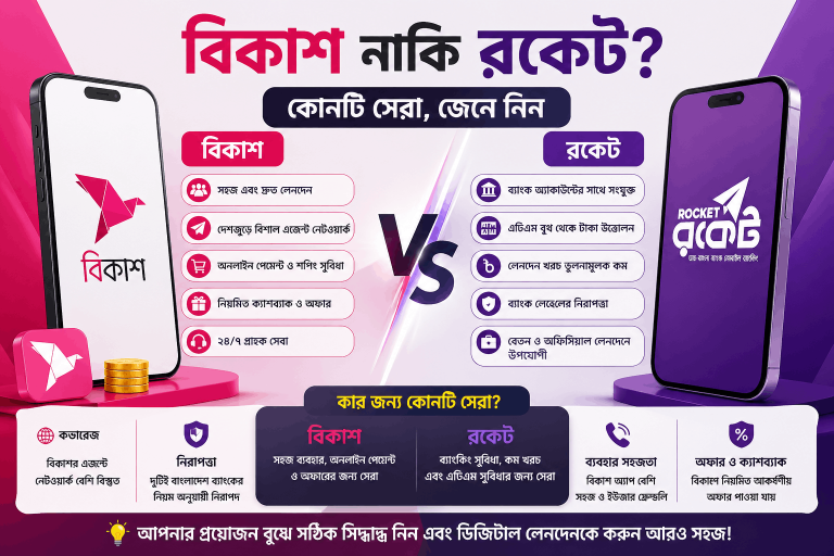 বিকাশ নাকি রকেট