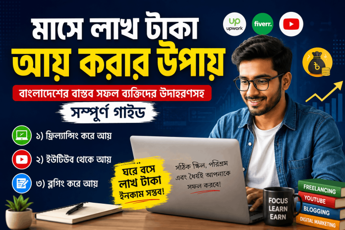 মাসে লাখ টাকা আয় করার উপায়