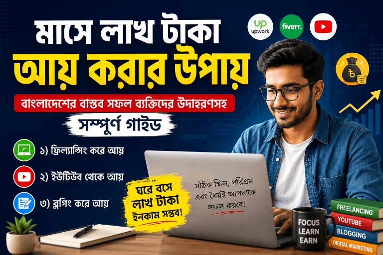 মাসে লাখ টাকা আয় করার উপায়