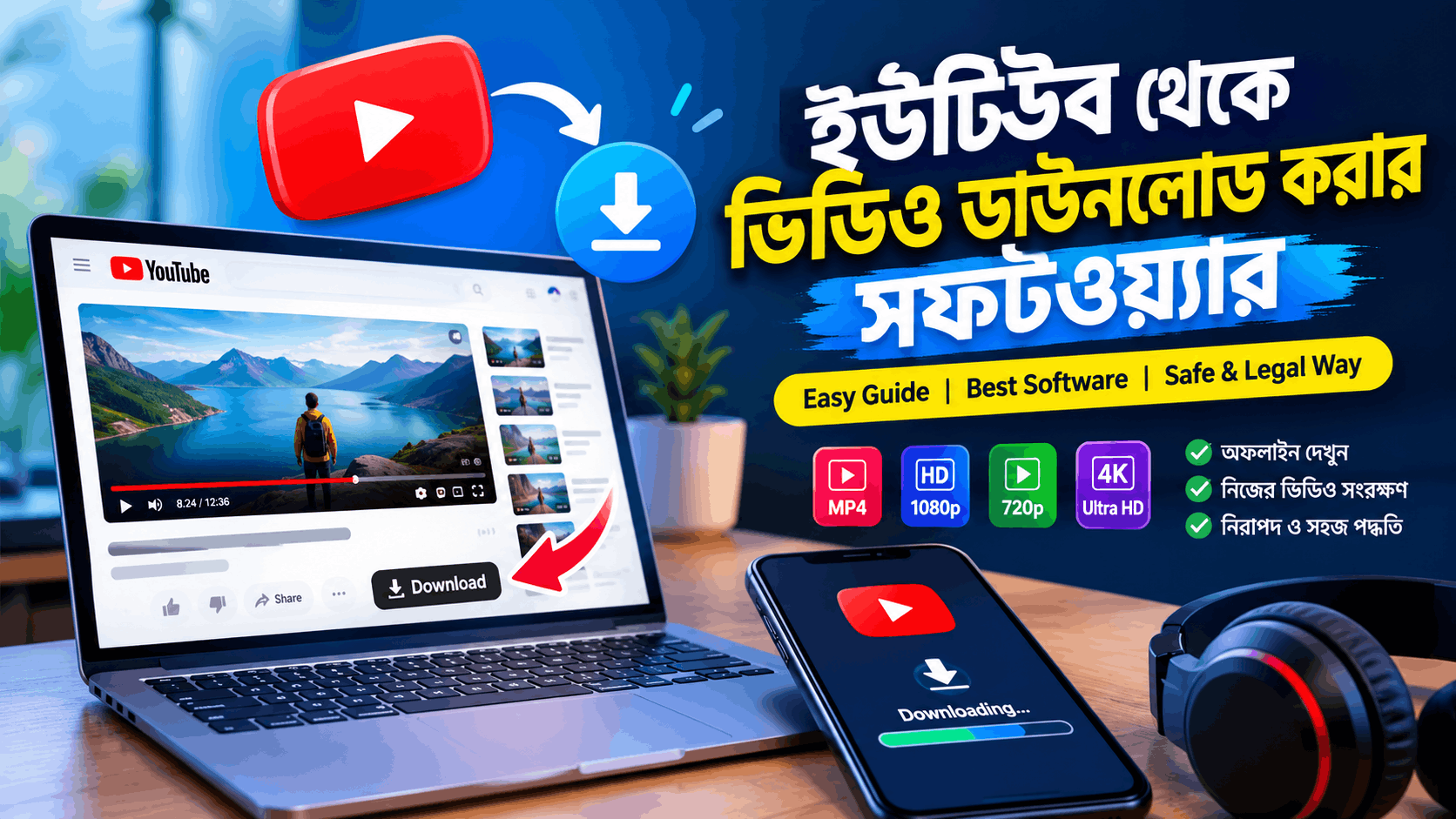 ইউটিউব থেকে ভিডিও ডাউনলোড করার সফটওয়্যার